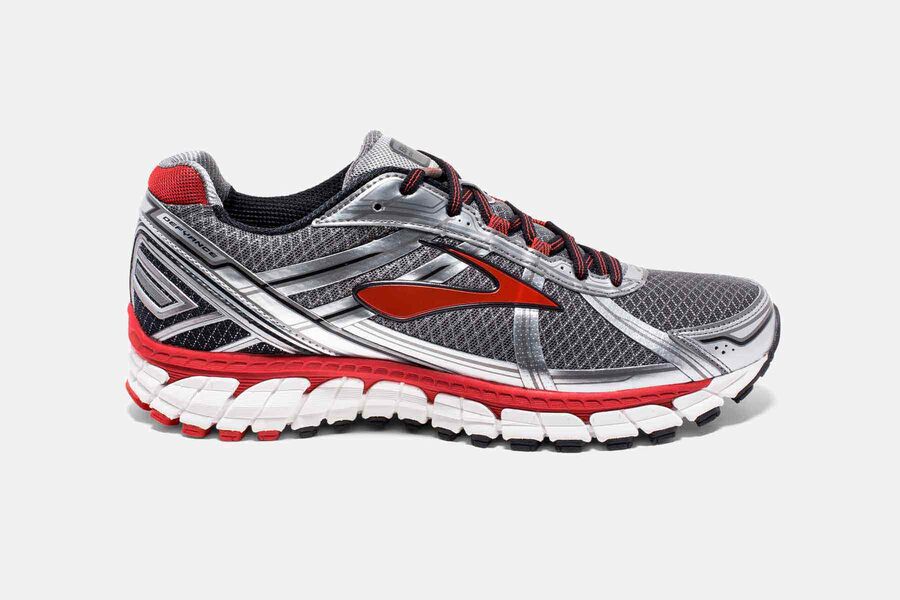 Brooks Herren Defyance 9 Laufschuhe Grau/Rot/Weiß Sale 197-234716